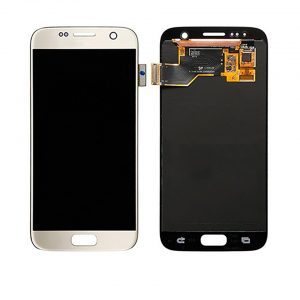 LCD Screen Replacement without frame for Samsung Galaxy S7 - Gold